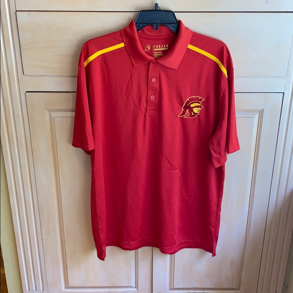 USC Trojans red polo shirt
